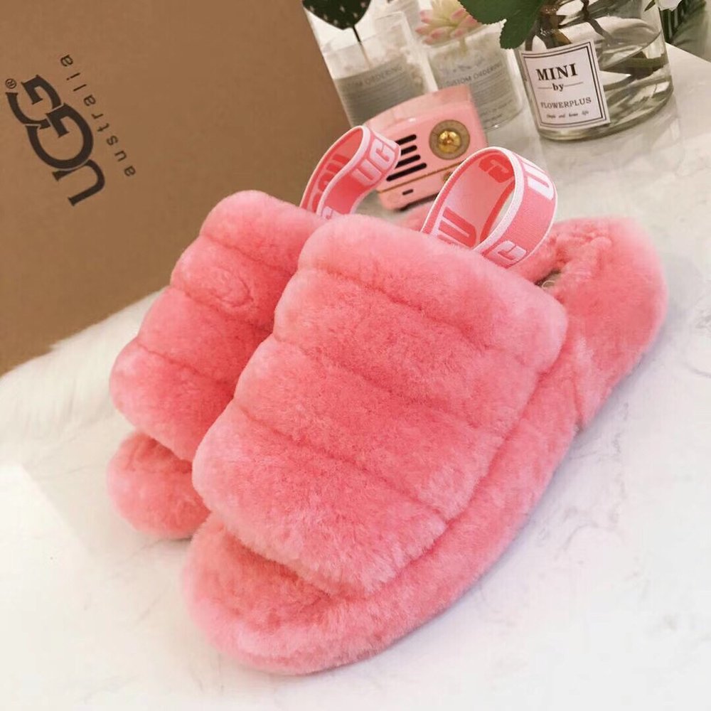 UGG 양갈래 코코넛 퍼 슬리퍼 001-286229