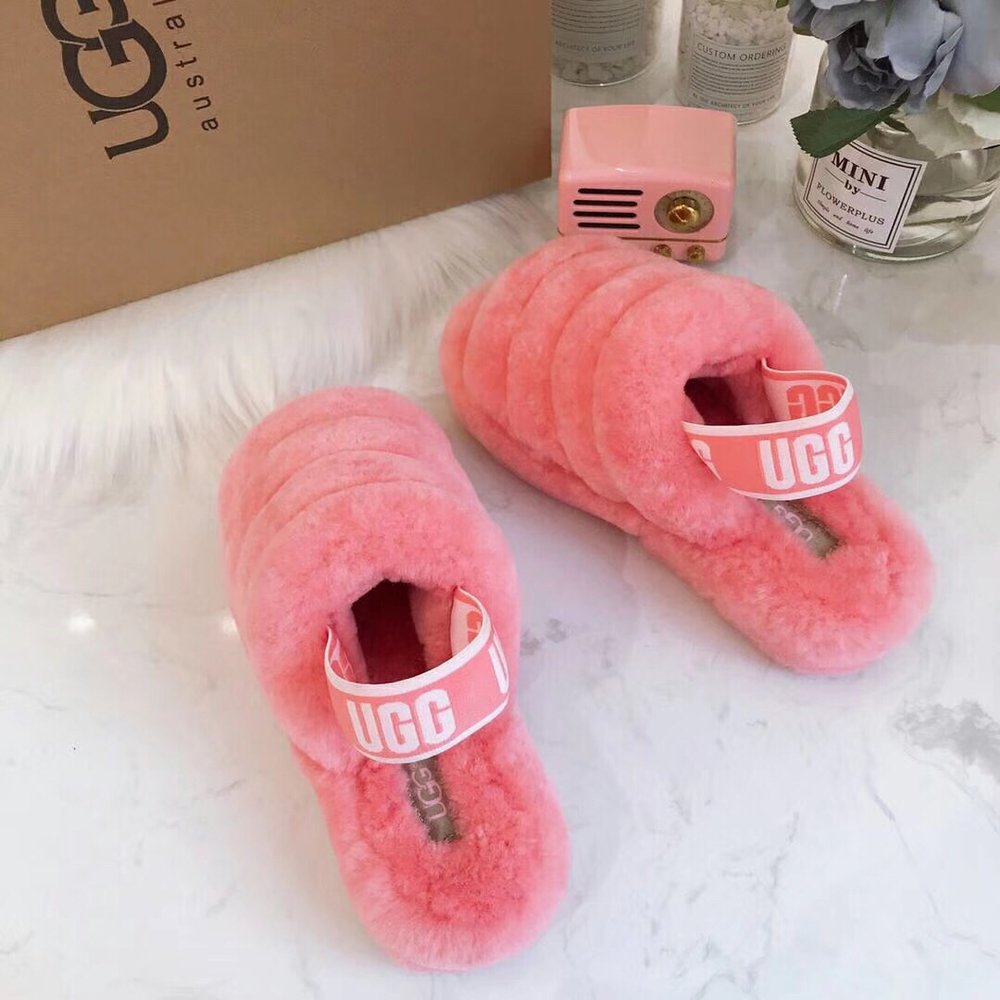 UGG 양갈래 코코넛 퍼 슬리퍼 001-286229