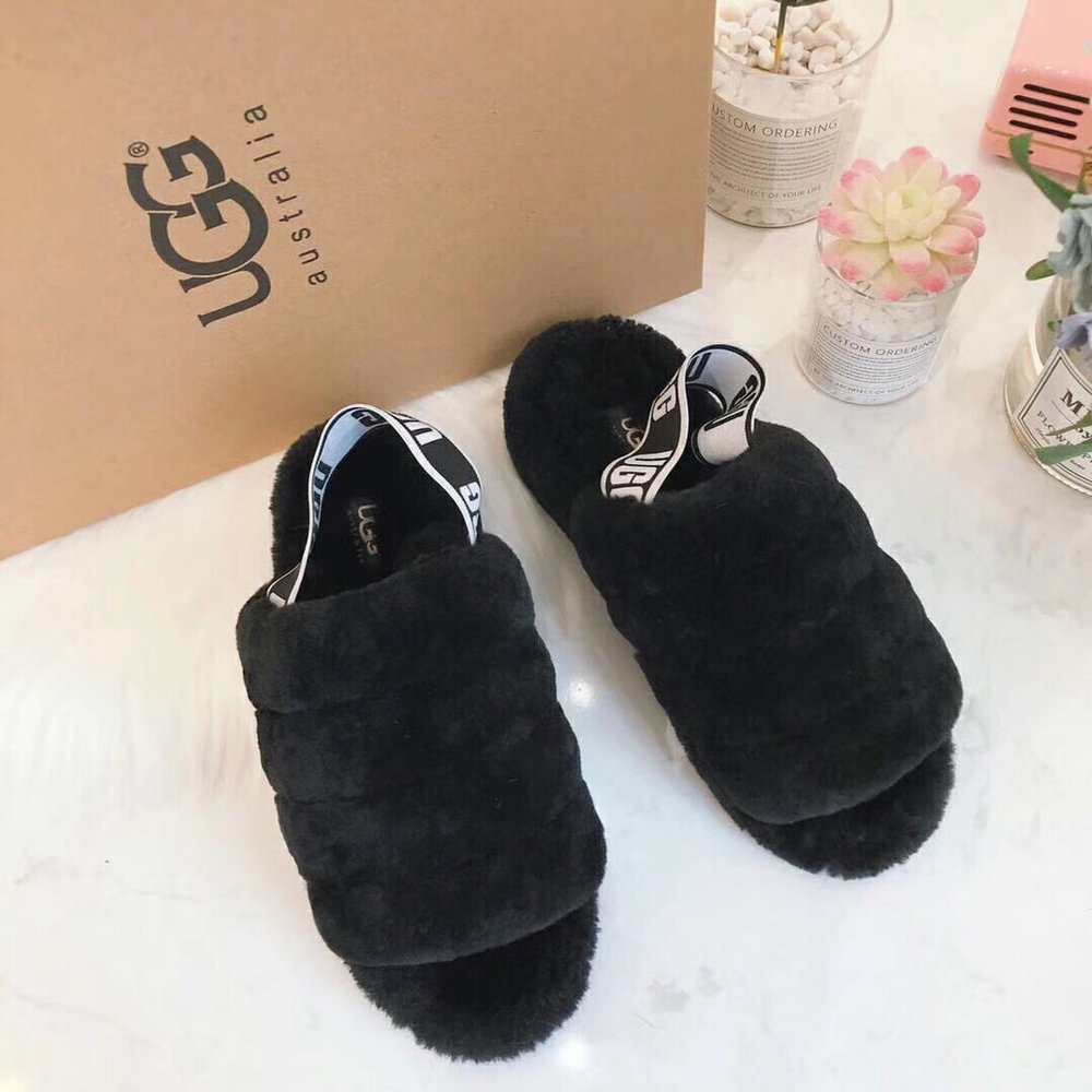 UGG 양면 코코넛 털 슬리퍼 001-286231
