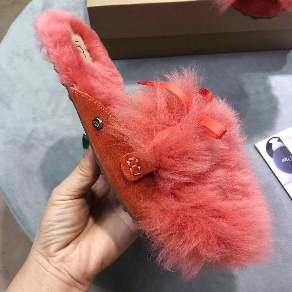 UGG 샤언 퍼 슬리퍼 여성 플랫 001-286235