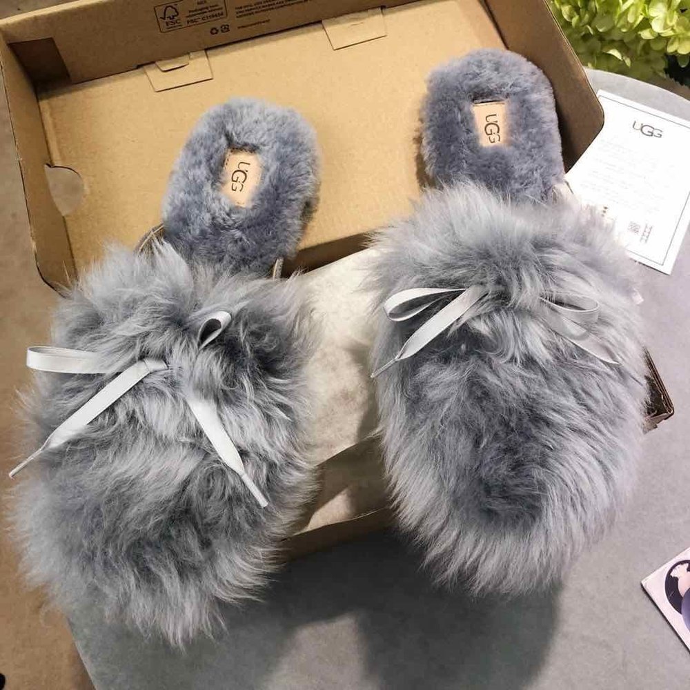 UGG 샤언 털버전 여성 슬리퍼 001-286238
