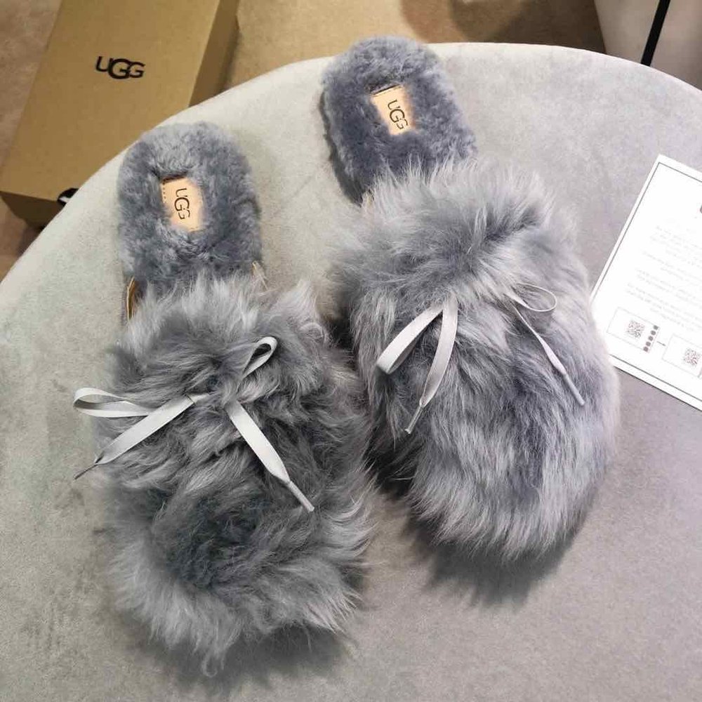 UGG 샤언 털버전 여성 슬리퍼 001-286238