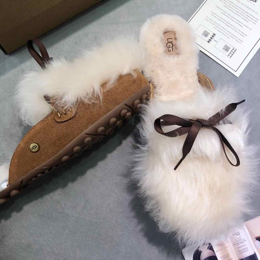 UGG 샤인 퍼플리플리 여성 슬리퍼 001-286239