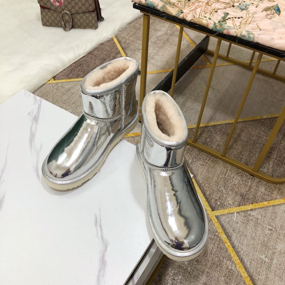 UGG 독점 개발 메탈 카멜레온 실크 울 신발 001-286289