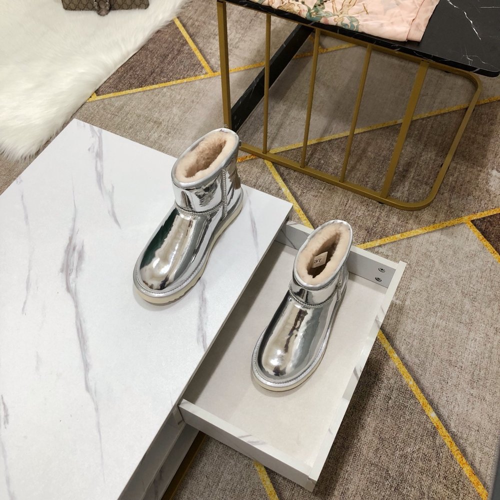UGG 독점 개발 메탈 카멜레온 실크 울 신발 001-286289