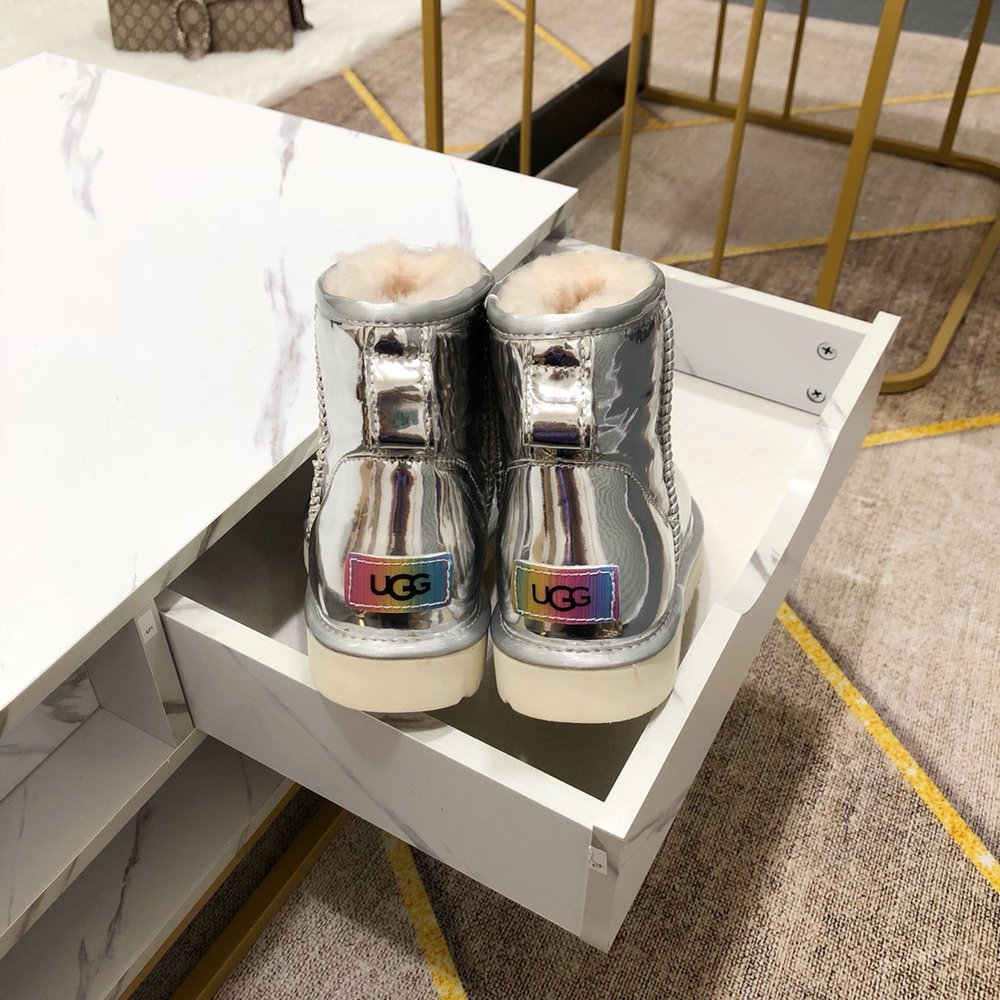 UGG 독점 개발 메탈 카멜레온 실크 울 신발 001-286289