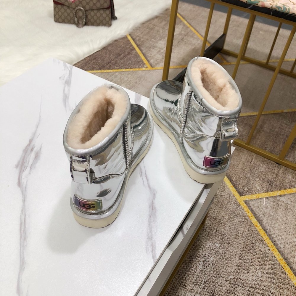 UGG 독점 개발 메탈 카멜레온 실크 울 신발 001-286289