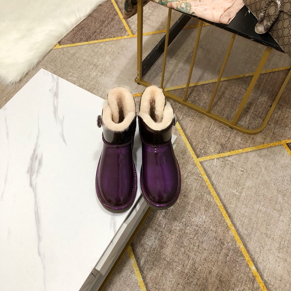 UGG 여성 메탈 카멜레온 실크 양모 신발 001-286294