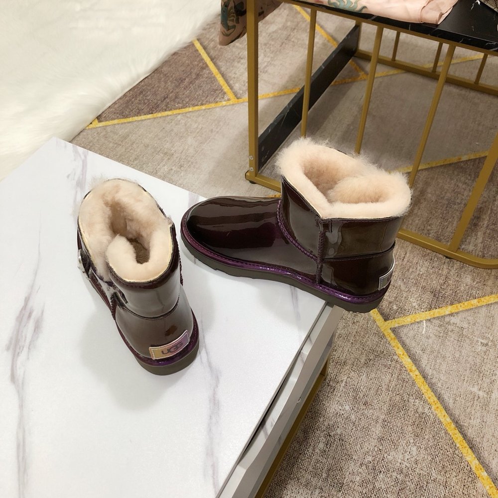 UGG 여성 메탈 카멜레온 실크 양모 신발 001-286294