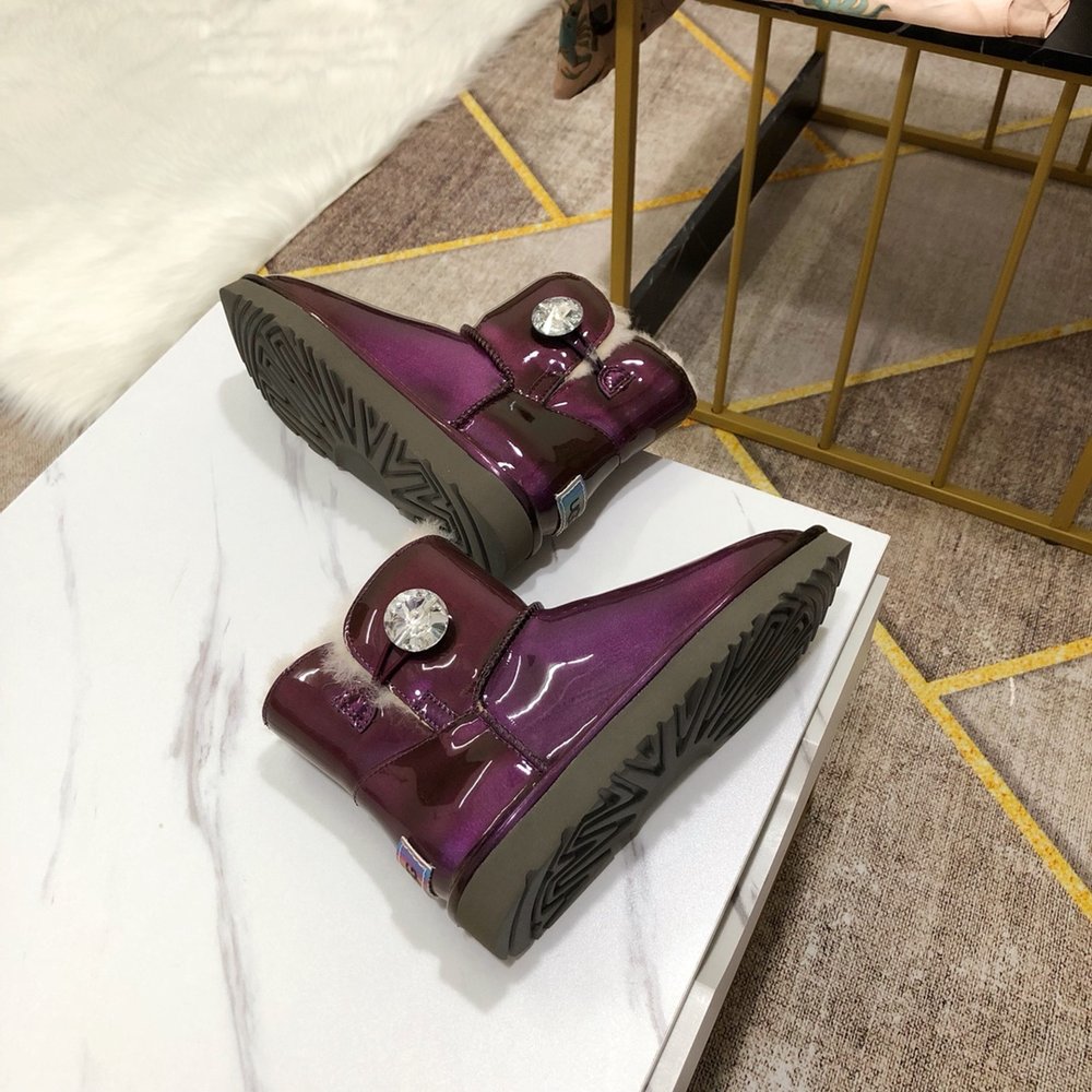 UGG 여성 메탈 카멜레온 실크 양모 신발 001-286294