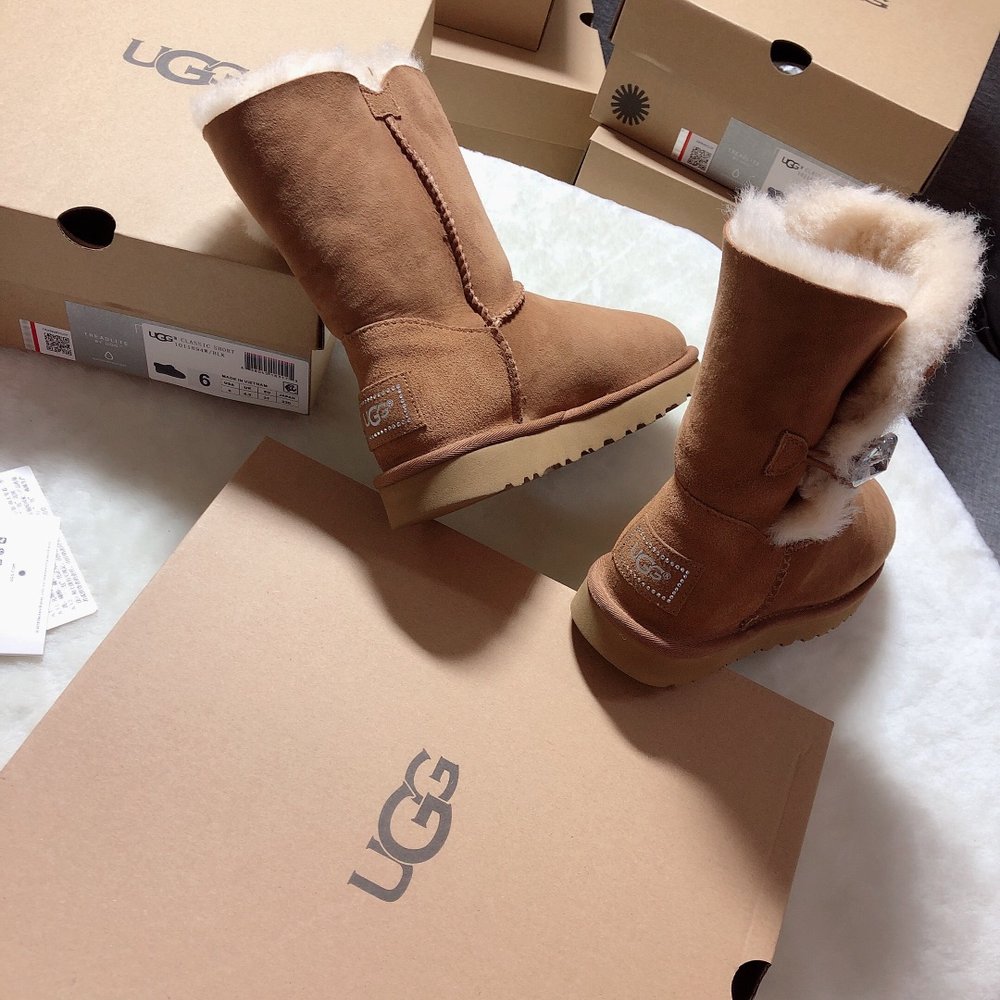 UGG 하이탑 스노우부츠 클래식 크리스탈 버클 방수방오 001-286347