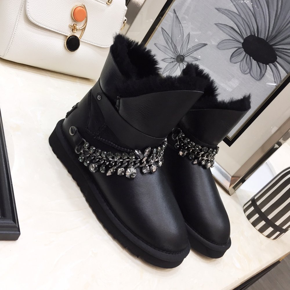 UGG 양털 원피스 여성 부츠 001-286378
