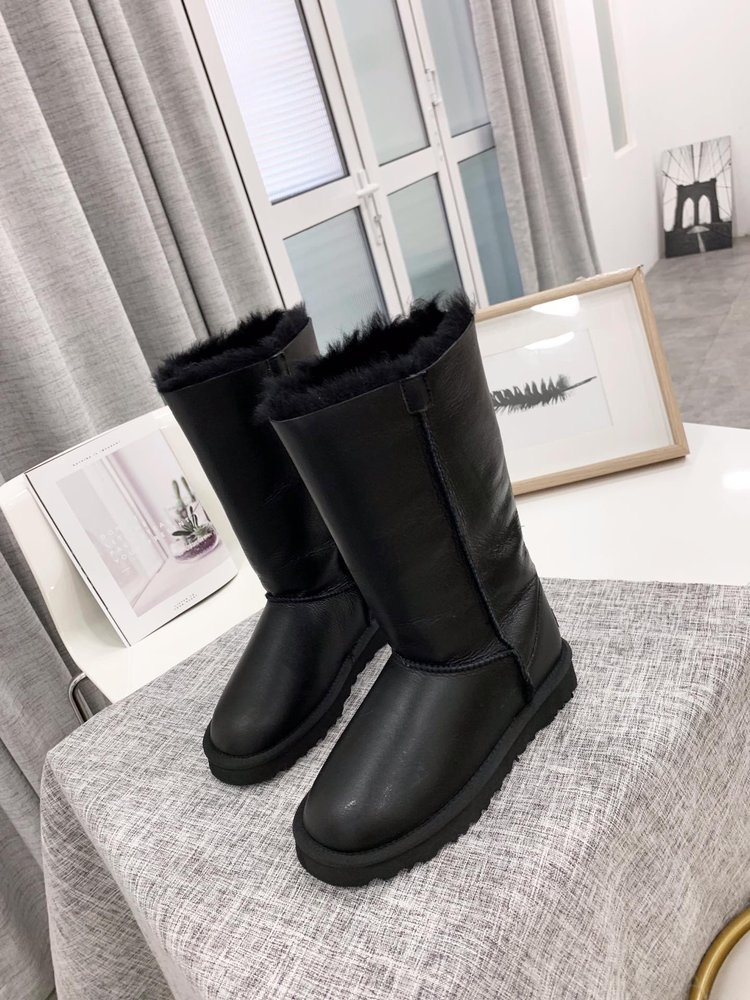 UGG 가죽 양털 부츠 001-286382