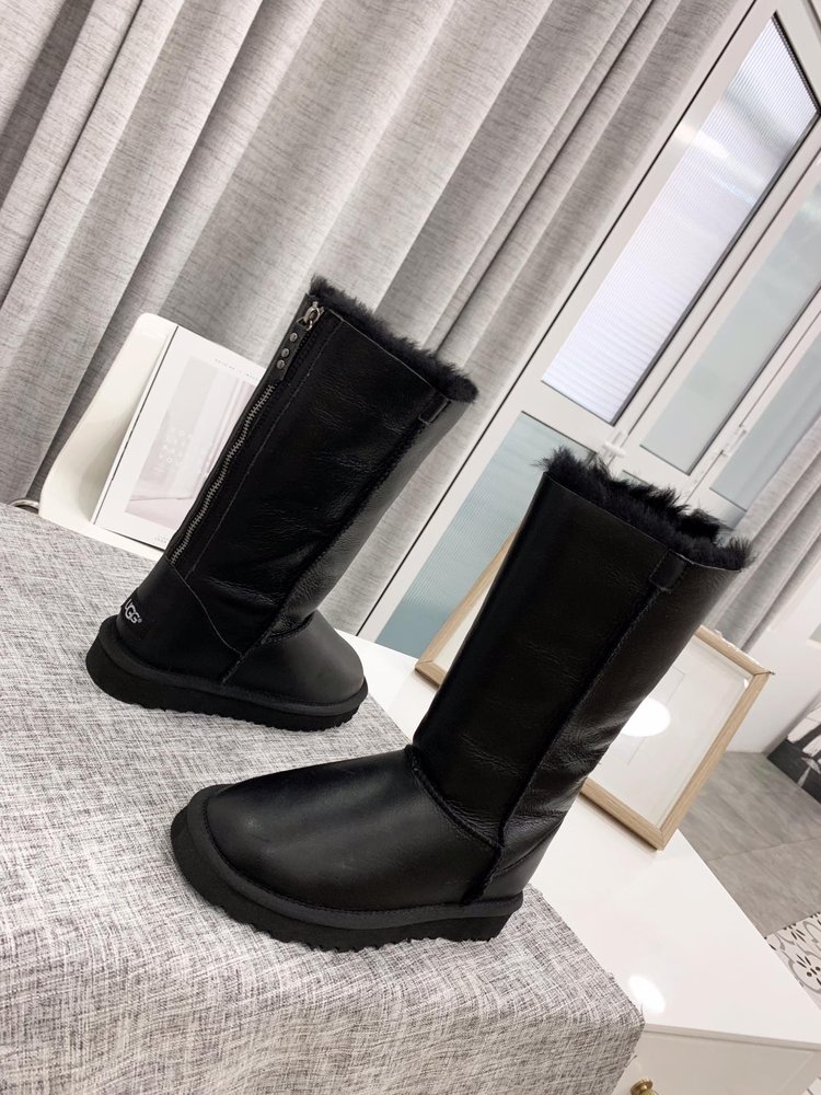UGG 가죽 양털 부츠 001-286382
