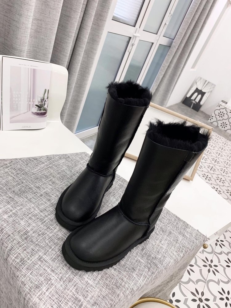 UGG 가죽 양털 부츠 001-286382