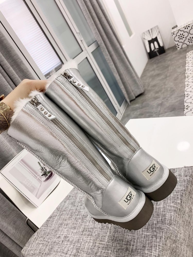 UGG 가죽 양털 부츠 001-286382