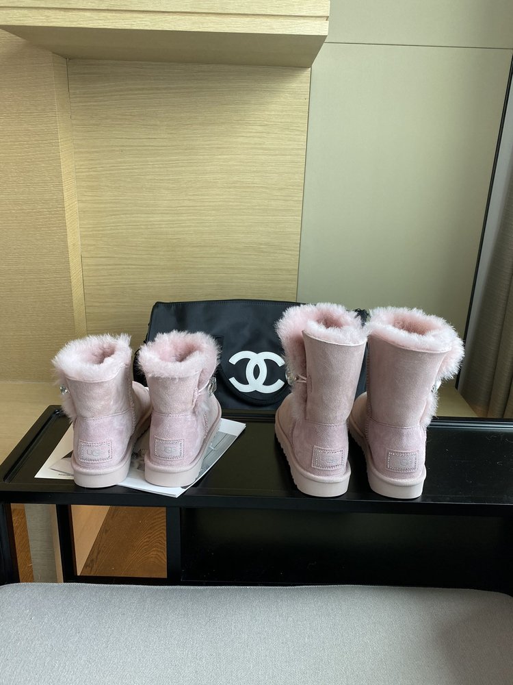 UGG 최고 버전 방오 방수 양털 원피스 스노우 부츠 001-286392