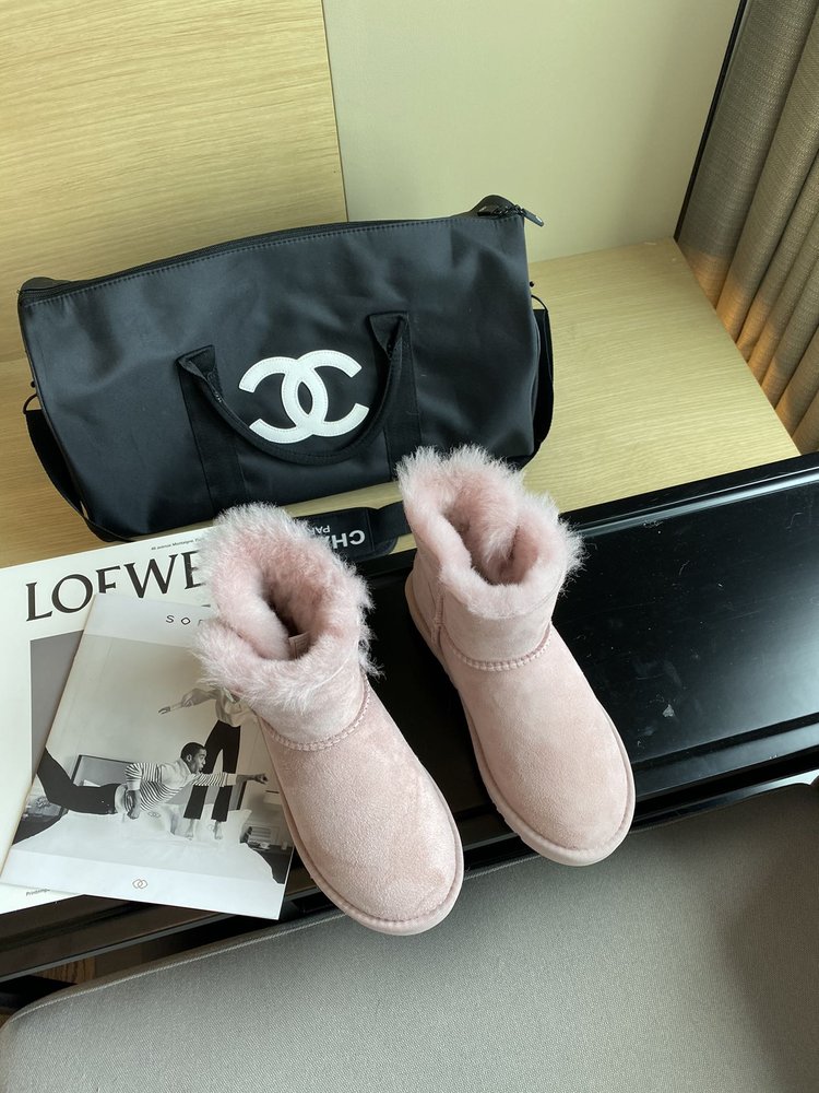UGG 최고 버전 방오 방수 양털 원피스 스노우 부츠 001-286392