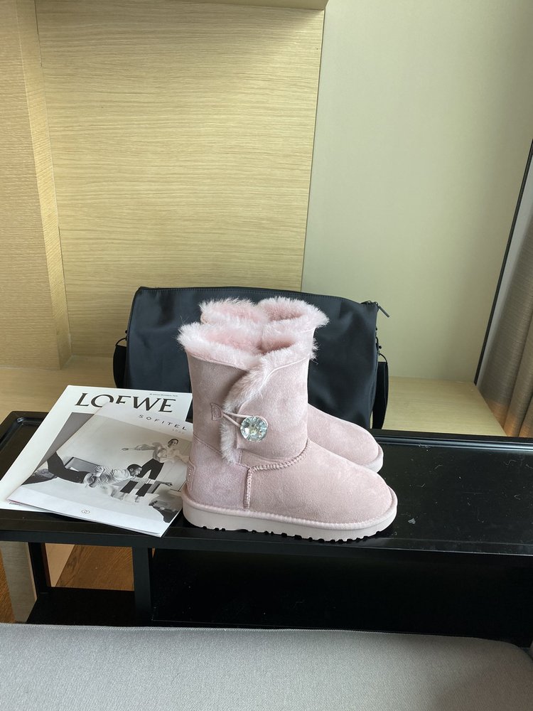UGG 최고 버전 방오 방수 양털 원피스 스노우 부츠 001-286392
