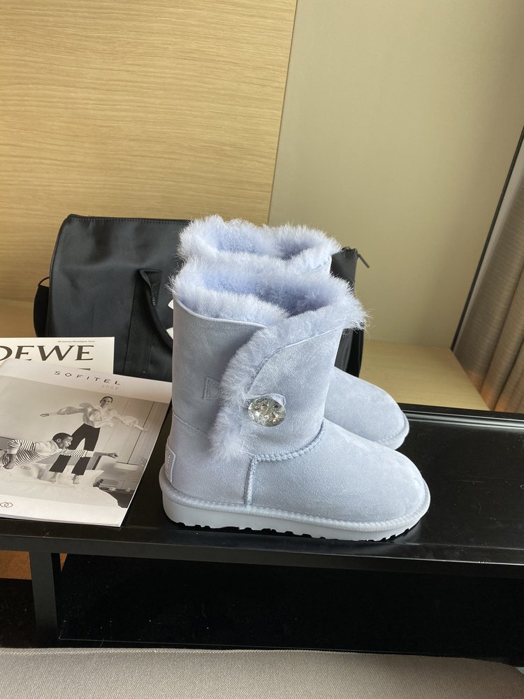 UGG 최고 버전 양모 가죽 일체 여성 부츠 001-286395
