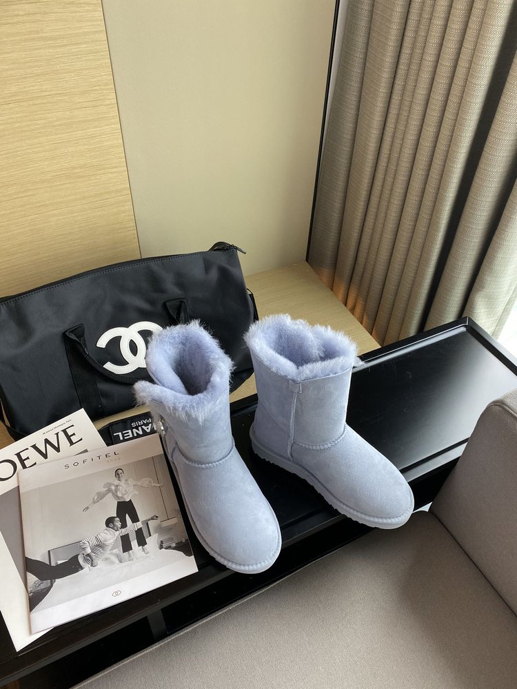 UGG 최고 버전 양모 가죽 일체 여성 부츠 001-286395