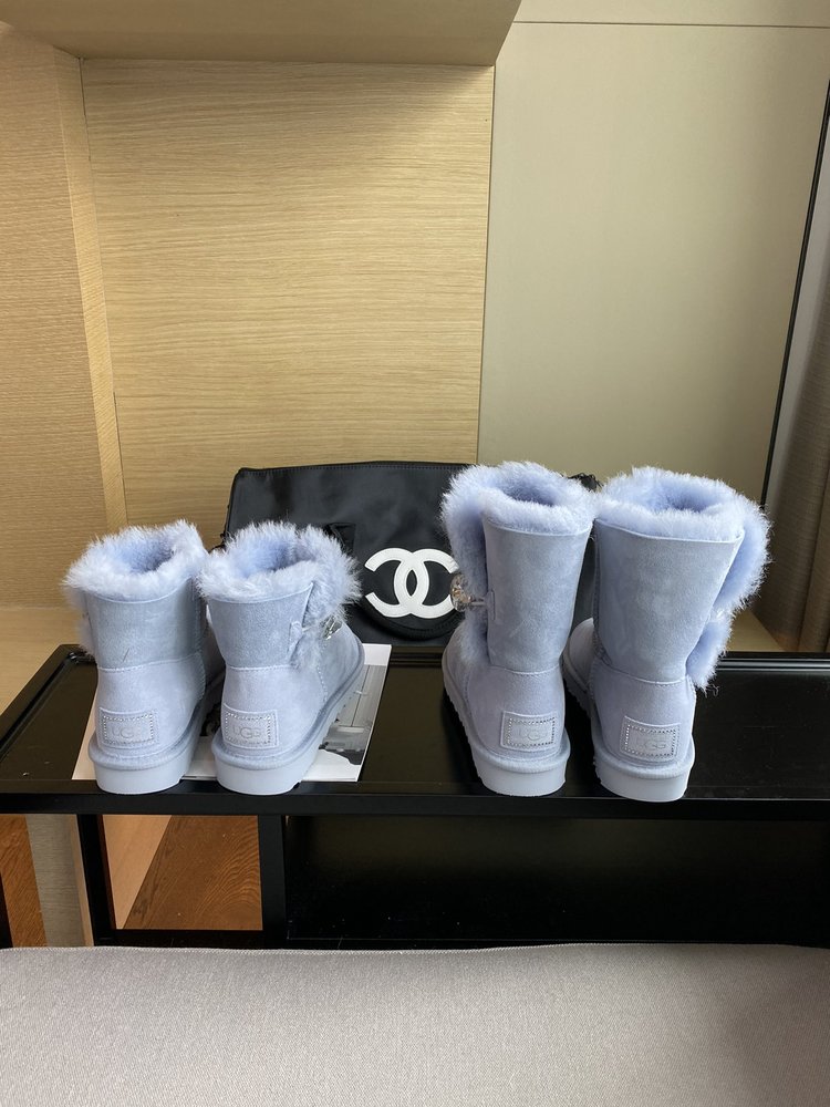 UGG 최고 버전 양모 가죽 일체 여성 부츠 001-286395