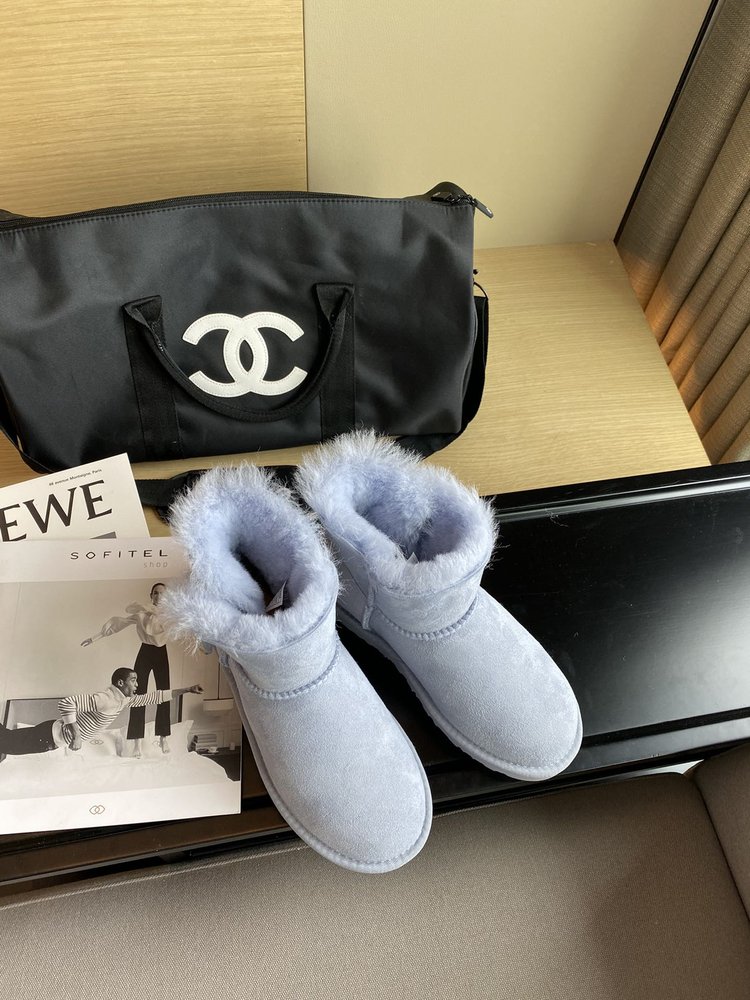 UGG 최고 버전 양모 가죽 일체 여성 부츠 001-286395