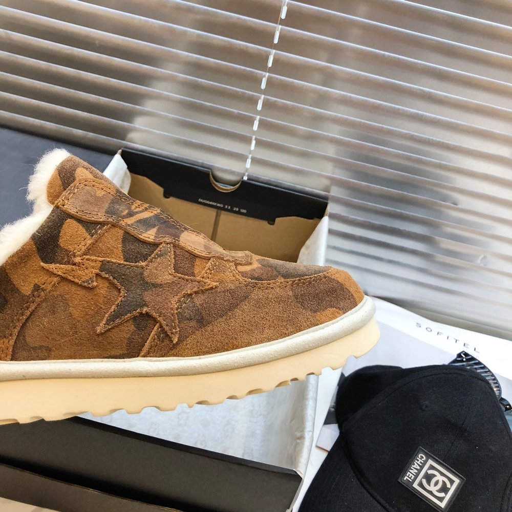 BAPE x UGG 한정판 커플 방한 부츠 001-286425