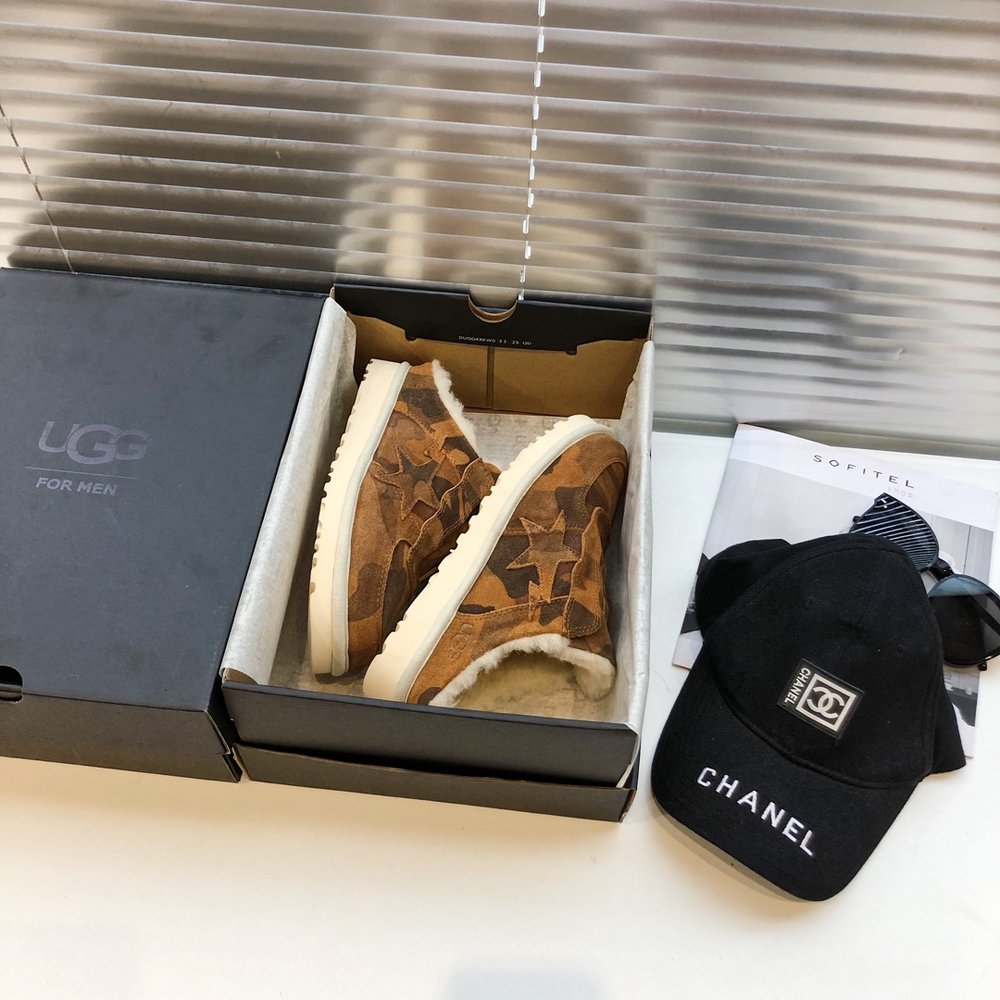 BAPE x UGG 한정판 커플 방한 부츠 001-286425