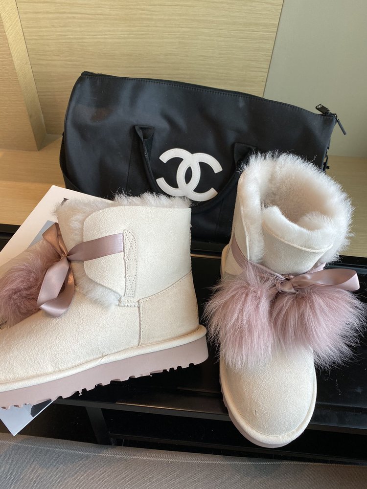 UGG 최고 버전 퍼 볼 부츠 001-286426