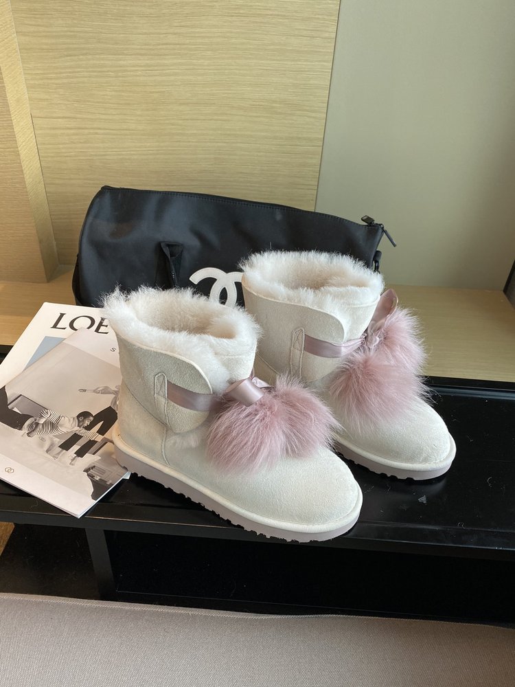 UGG 최고 버전 퍼 볼 부츠 001-286426