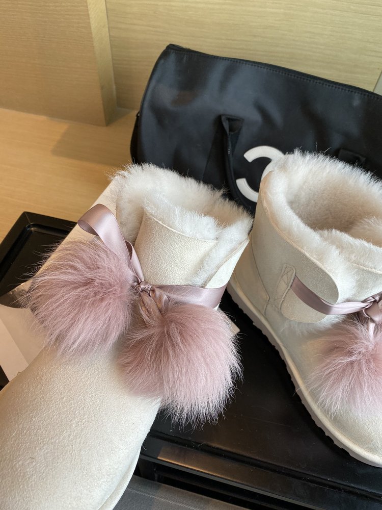 UGG 최고 버전 퍼 볼 부츠 001-286426