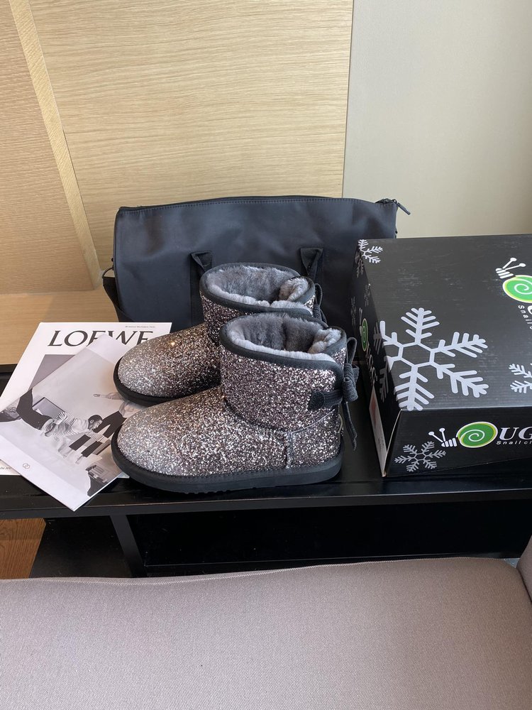 UGG 최고 버전 양모 가죽 일체형 여성 신발 001-286428