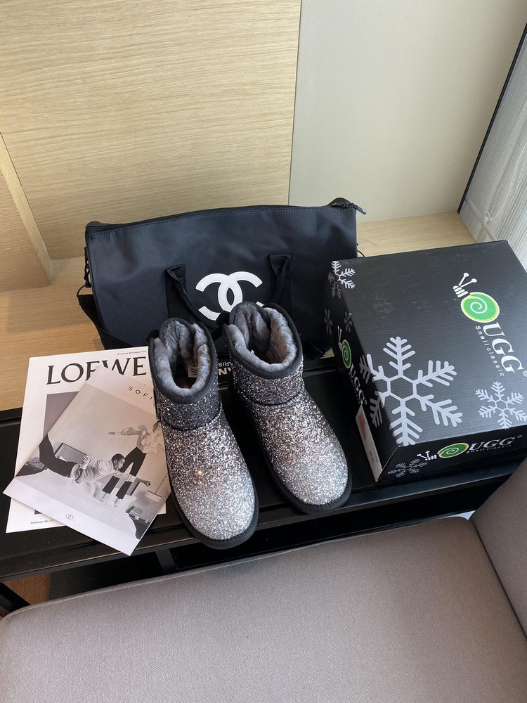 UGG 최고 버전 양모 가죽 일체형 여성 신발 001-286428