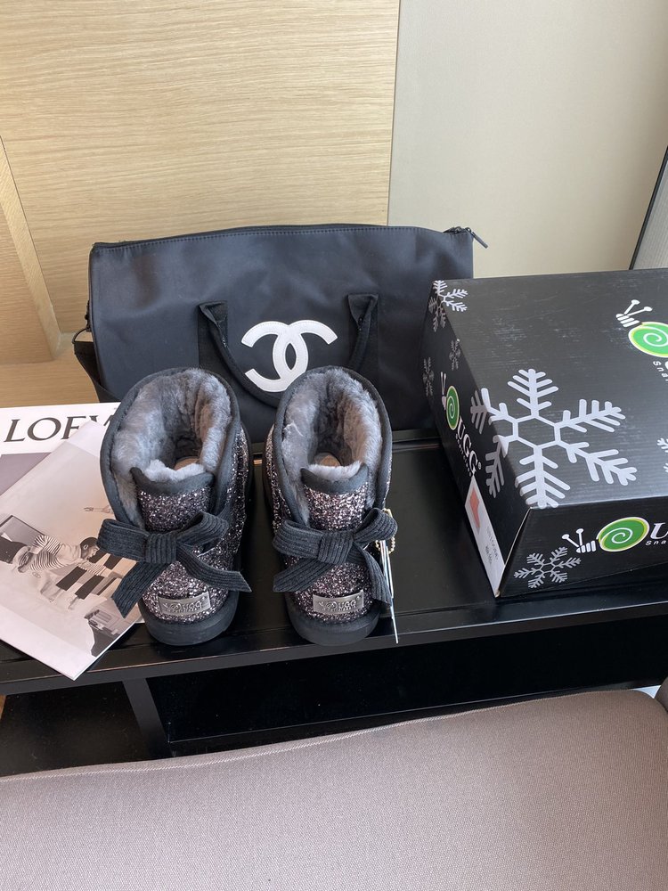 UGG 최고 버전 양모 가죽 일체형 여성 신발 001-286428