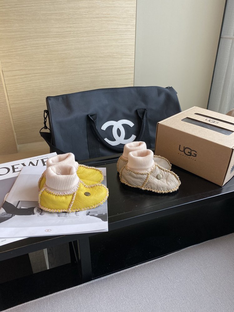 UGG 아기 진짜 양모 보온 신발 001-286431