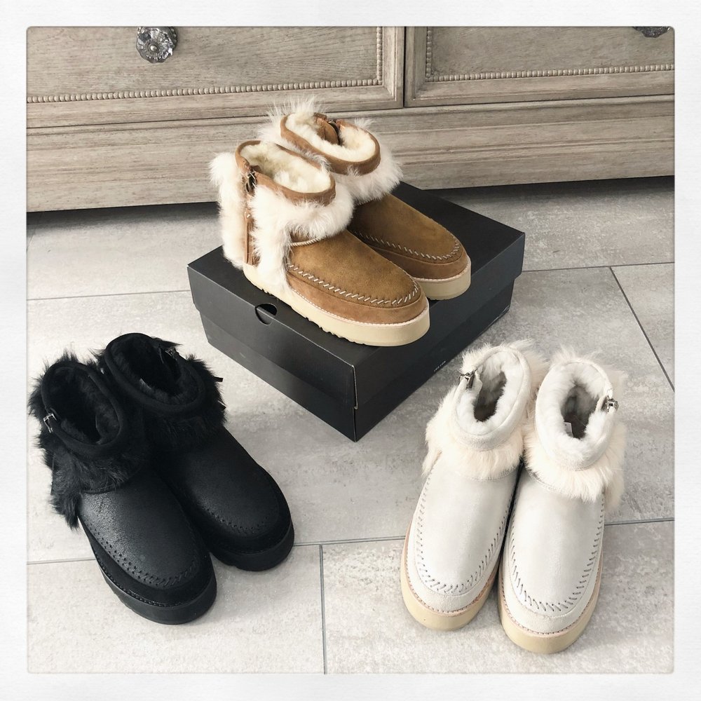 UGG 하이버전 패치 앵클부츠 001-286442
