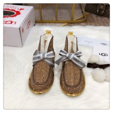 반짝이는 야광 2세대 털볼 리본 2WAY UGG 여성 001-286448