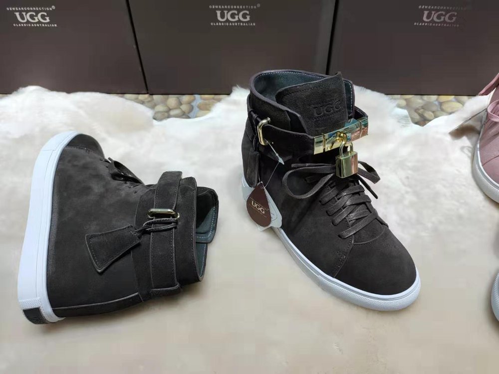 UGG 스웨이드 양털 내피 키높이 부츠 001-286474