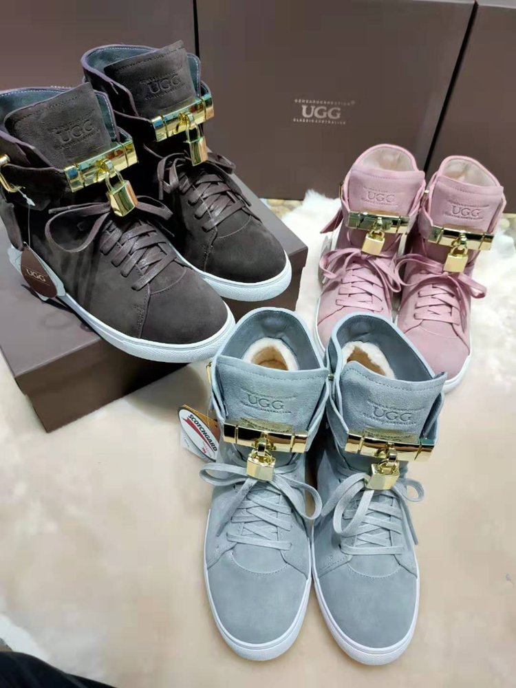 ozwear UGG 프리미엄 소가죽 내부 양털 부츠 001-286475