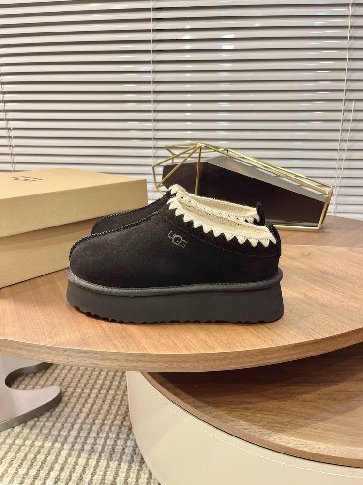 UGG Tazz 두꺼운 밑창 울 슬리퍼 001-286489