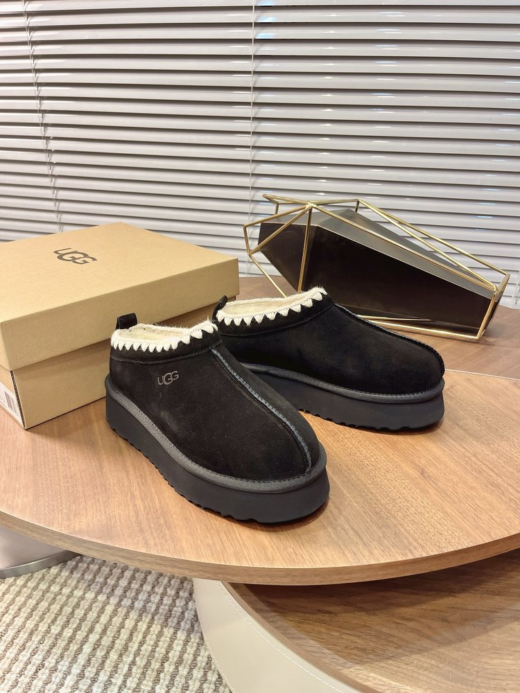 UGG Tazz 두꺼운 밑창 울 슬리퍼 001-286489