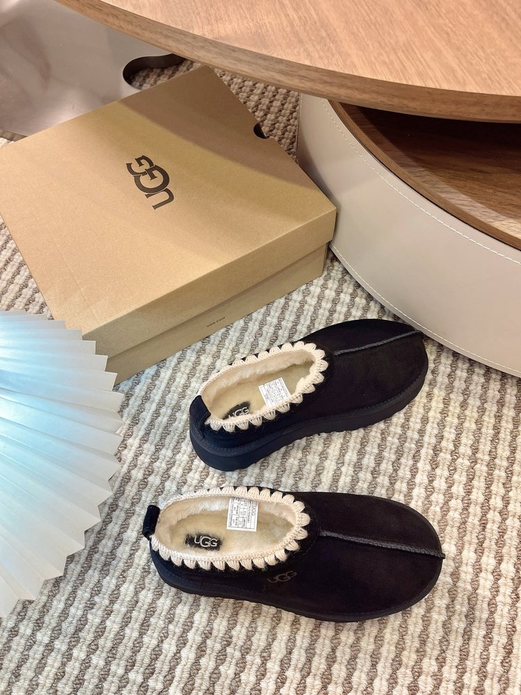 UGG Tazz 두꺼운 밑창 울 슬리퍼 001-286489