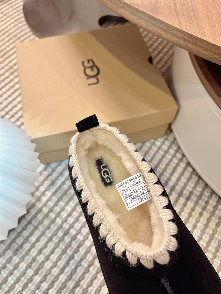 UGG Tazz 두꺼운 밑창 울 슬리퍼 001-286489