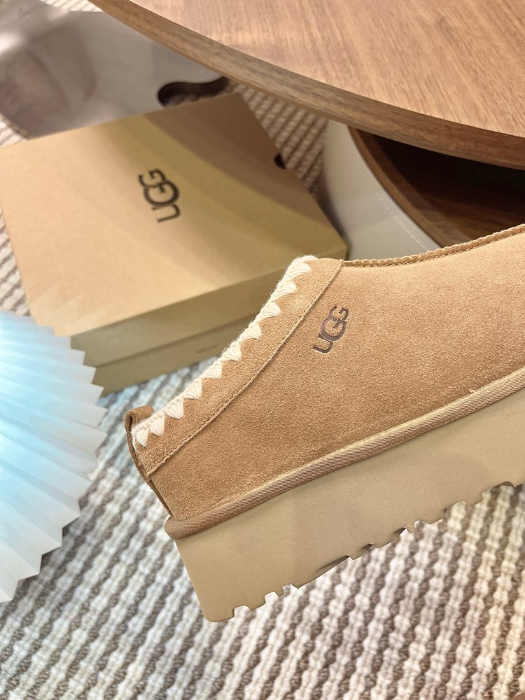 UGG Tazz 두꺼운 밑창 울 털 슬리퍼 001-286490
