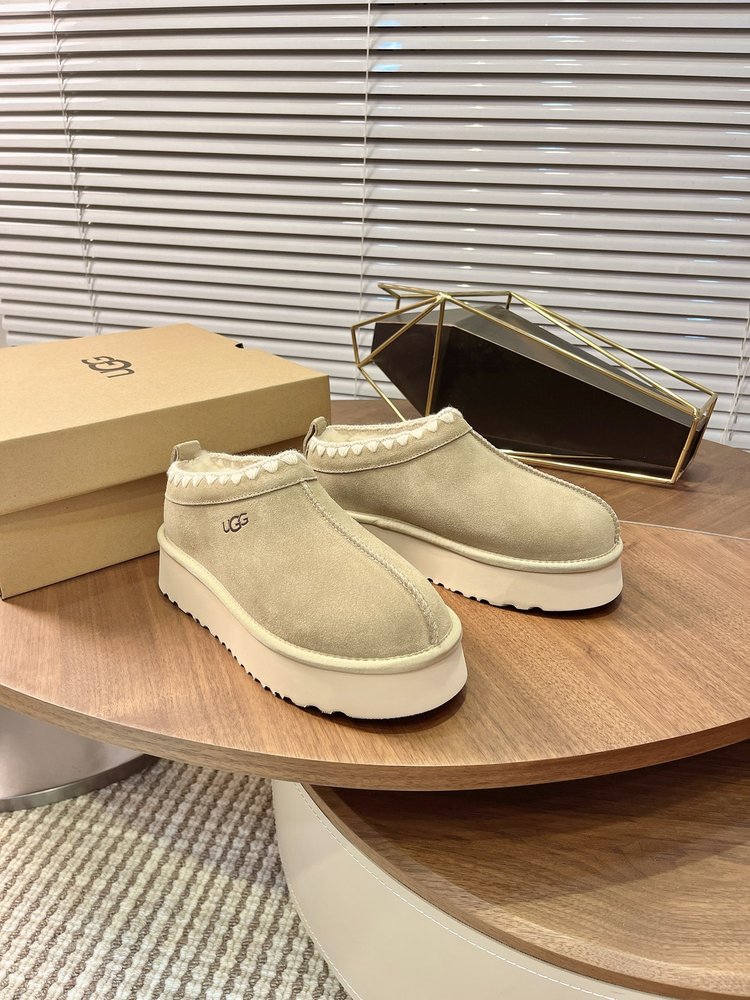 UGG Tazz 오지직 두꺼운 밑창 양모 슬리퍼 001-286491