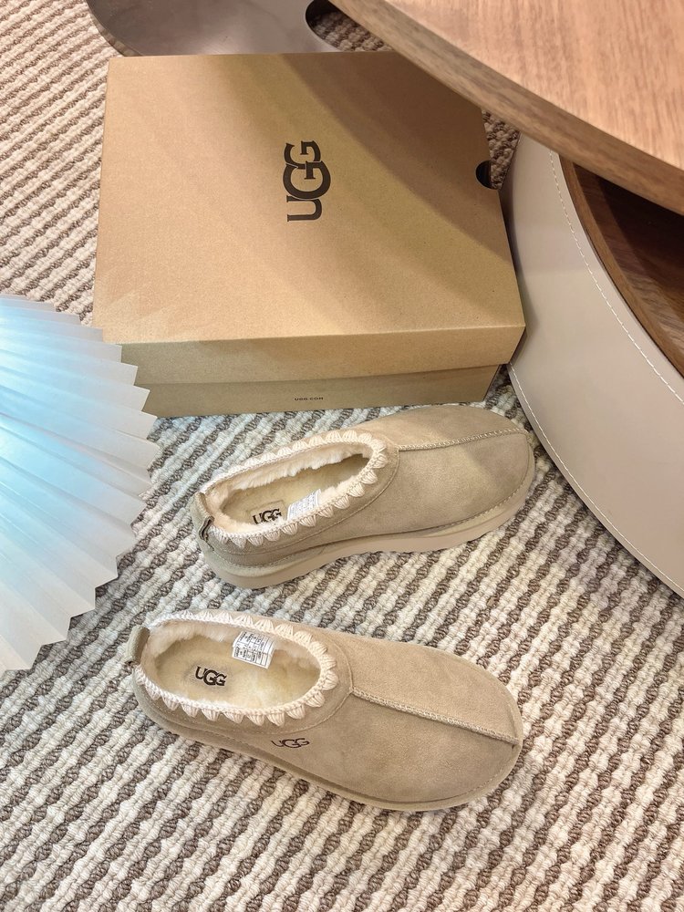 UGG Tazz 오지직 두꺼운 밑창 양모 슬리퍼 001-286491