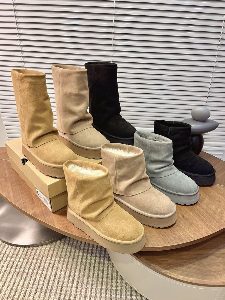 UGG 닝이줘 동계 두꺼운 밑창 스노우부츠 001-286493