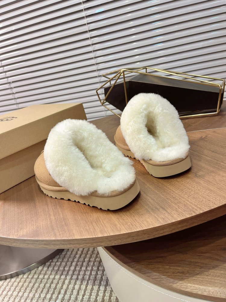 UGG 가을 얇은 바닥 털 슬리퍼 001-286512