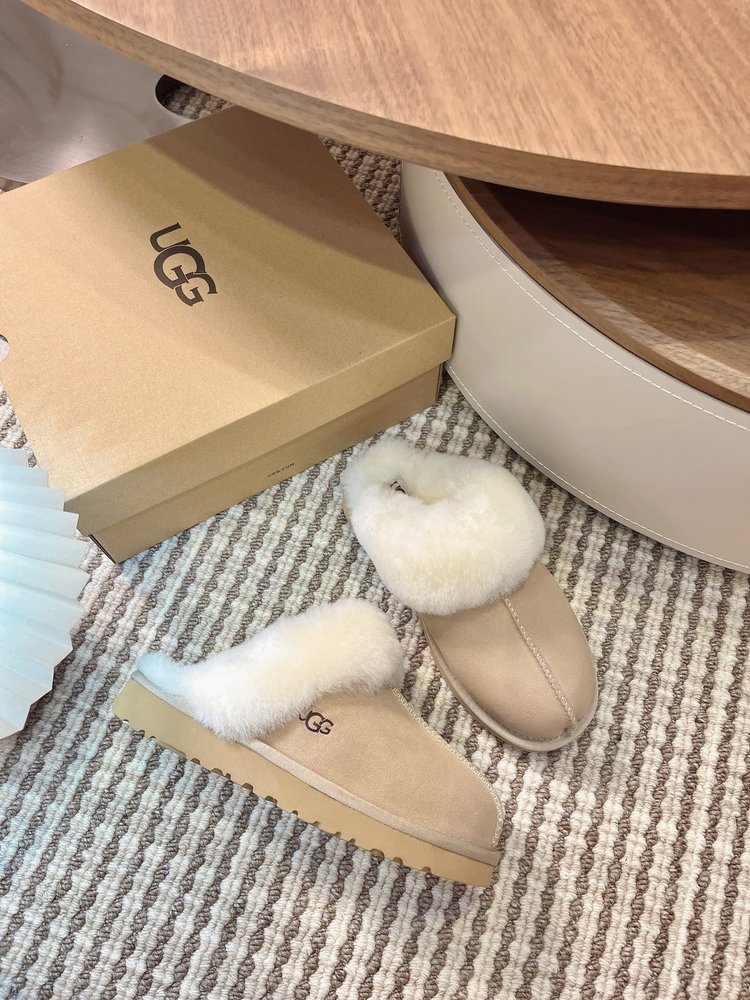 UGG 가을 슬림 밑창 퍼 슬리퍼 001-286514